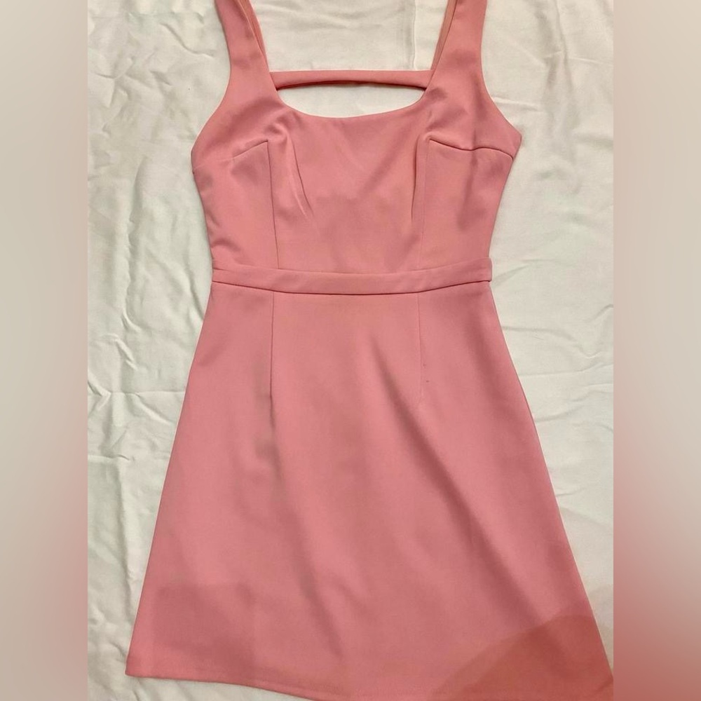Lena Sleeveless Mini Dress in Blush Pink